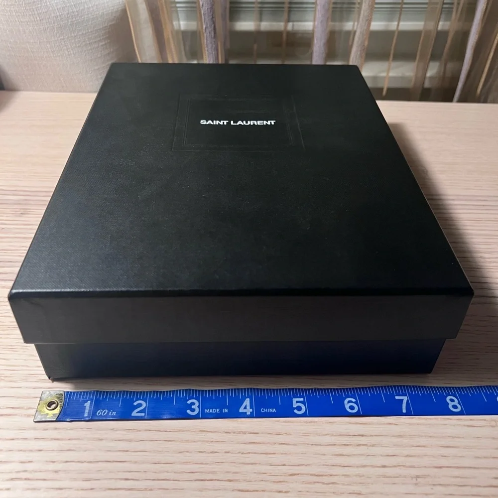 Saint Laurent Black Storage Box for Elegant Organization